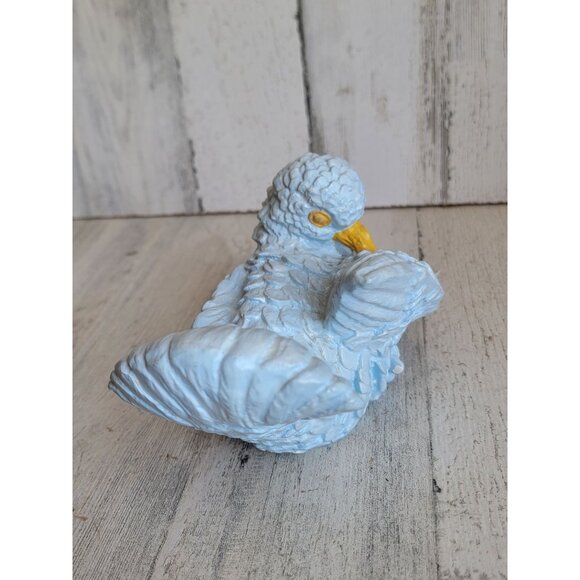 Vintage blue pigeon bird figure decor home unique - Picture 3 of 8